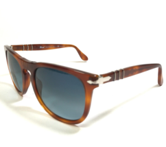 Persol Sunglasses 3055-S 96/S3 Terra di Siena Tortoise Square Frames Blue Lenses - $171.90