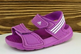 adidas Toddler Girls 4 Medium Purple Sandals Synthetic - £17.08 GBP