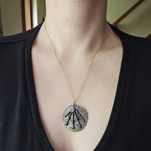 Vintage Bohemian Boho Fall Autumn Leaf Bronze &amp; Gold Necklace - $24.99