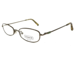 Coach Eyeglasses Frames KIERNAN 119 OLIVE Green Gold Oval Wire Rim 49-17... - $70.06