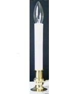 Dusk - Dawn Electric Sensor Candle Lamp w/brass plated bottom - $10.00