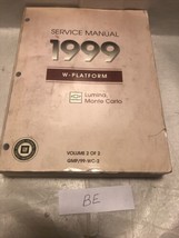 1999 CHEVY LUMINA &amp; MONTE CARLO Service Shop Repair Manual Set OEM VOL 2 - $21.78