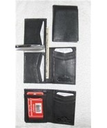 Genuine Leather Men&#39;s Tall Bi-Fold Wallet- #139 BLACK OR BROWN - $16.00