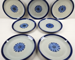(7) Ken Edwards Pottery Guadalajara Blue Salad Plates Set El Palomar Mex... - $132.53