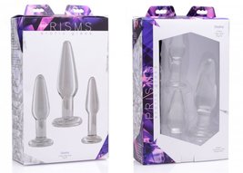 Prisms dosha 3 piece glass anal plug kit - £43.18 GBP