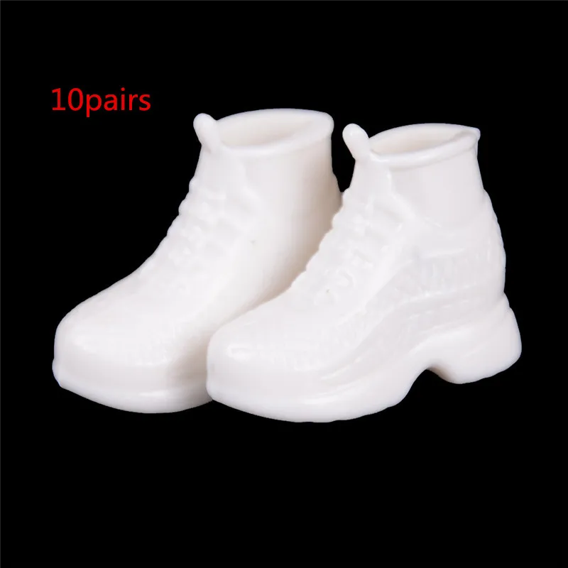 10/1 Pairs Fashion White Doll  Shoes Dolls Accessories Gift For Doll Best Birthd - £107.58 GBP