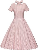 Gown Town Womens Retro Party Swing Rockabilly Stretchy Dress Pin Up sz S NWT - £19.74 GBP