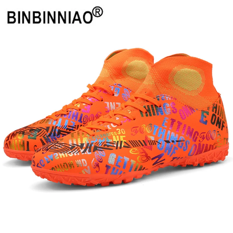 Sporting Binbinniao Plus Big Size 33-46 Original Turf Soccer Shoes Men Ag Footba - £48.91 GBP