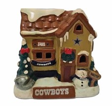 Dallas Cowboys Christmas Village Ceramic House NFL Team Store Forever Co... - £15.55 GBP
