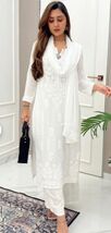 Chikankari Kurtis for Women Pakistani Salwar Kameez Suit Set Indian Dresses - $93.14