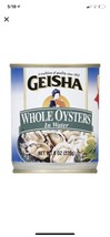 Geisha Whole Oysters In Water 8 Oz (Pack Of 5) - £75.17 GBP