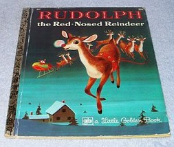 Rudolph the Red Nosed Reindeer Vintage Little Golden Book 1972 Richard S... - £4.75 GBP