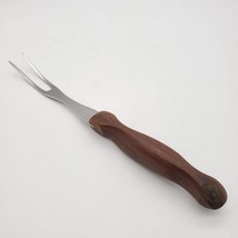 CUTCO No. 26 Chefs Carving, Serving Fork Dinner Utensil Brown Handle Made In USA - £7.92 GBP