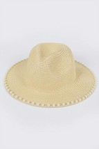 H&amp;d Accessories pearl straw hat in Beige - size One Size - £27.35 GBP