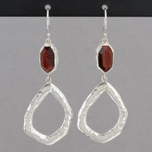 Retired Silpada Sterling Red Tiger&#39;s Eye BRING THE HEAT Dangle Earrings ... - £38.60 GBP