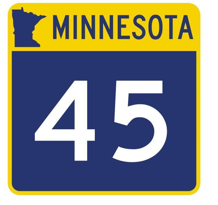 Minnesota State Highway 45 Sticker Decal R4737 Highway Route Sign  - £1.13 GBP - £12.45 GBP