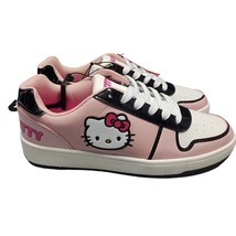 Hello Kitty Sneakers Shoes Womens Sz 7 Pink Comfort Manmade Lace Up WMHK... - $18.75