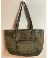 BOC Born Concept Handbag Tote Purse Army Olive Green w/ Brass Accents - €22,03 EUR
