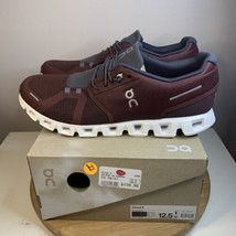 On Cloud 5 Men&#39;s Size 12.5 Running Shoes On-Run Ox Shadow Maroon Sneaker... - £105.16 GBP