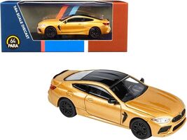 BMW M8 Coupe Ceylon Gold Metallic with Black Top 1/64 Diecast Model Car ... - $20.30