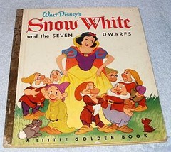 Walt Disney&#39;s Snow White Seven Dwarfs 1948 Little Golden Book  - £6.28 GBP