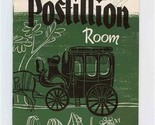 The Postillion Room Menu Stock Yard Inn Chicago Illinois 1950 - £69.63 GBP
