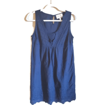 ANTHROPOLOGIE SKIES ARE BLUE Eyelet Shift dress XS - £38.93 GBP