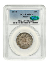 1854 25C PCGS/CAC MS63 (Arrows) - £1,118.70 GBP