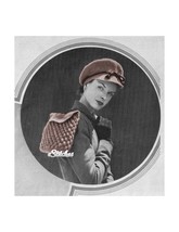 1940s Newsboy Cap or Visored Beret Hat &amp; Handbag - Crochet pattern (PDF ... - $3.75