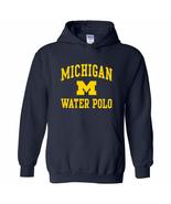 AH1117 - Michigan Wolverines Arch Logo Water Polo Hoodie - Small - Navy - £36.03 GBP