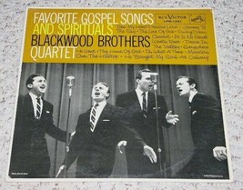 Blackwood Brothers Favorite Gospel Songs And Spirituals Record Album 1956 RCA - £19.92 GBP