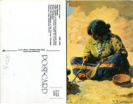 USA Oklahoma Tulsa Native American Hopi Woman William R. Leigh Vintage Postcard - £7.39 GBP