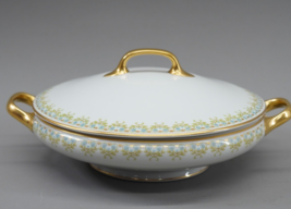 Limoges Old Abbey Covered Casserole Dish # 1 Fine China Gold Accents Made France - £61.69 GBP