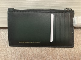 Coach Mens ZIPPER WITH Card Case in Burnished GLOVE TANNED Leather Green - $64.10