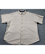 Carhartt Shirt Mens 3XL Khaki Button Up Work Shirt Heavy Duty Outdoors R... - $473.66 MXN