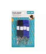 New Pen + Gear Face Mask Lanyards, Blue &amp; Black, 4 Count - $14.78 CAD