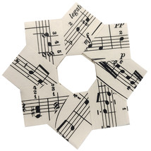 Sheet Music Christmas Ornament Origami Wreaths - $23.00