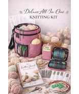Deluxe All-In-One Knitting Kit  Yarn, Needles, Patterns, Journal, Bag - $149.00
