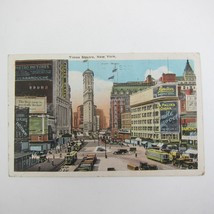 Postcard New York City Times Square Buildings Street Cars Antique 1925 RARE - £7.86 GBP