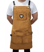 Professional Chef&#39;s Kitchen Apron-Brown &#39;Desert Drifter&#39;-Heavy Duty Waxe... - €472,11 EUR
