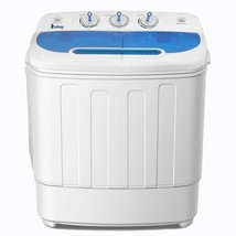 Home Semi-Auto Twin Tub Wash Machine Washing Spin Cycle 15Lbs Top Load E... - £159.46 GBP