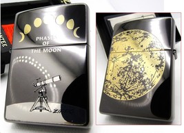 Phases of The Moon Double Sides Engraved Zippo 1999 Mint Rare - £117.16 GBP
