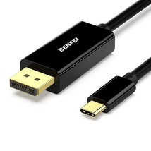 Benfei Usb C To Display Port 6 Feet Cable Usb Type-C To Dp Adapter - £10.38 GBP