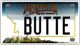 Butte Montana Novelty Mini Metal License Plate Tag - £11.73 GBP