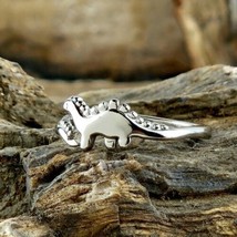 Dinosaur Stegosarus Ring Adjustable from Sz 5 to Sz 7 Rings Kids Adults Unisex - £6.72 GBP