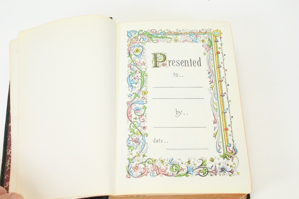 Holy Bible Saint Joseph New Catholic Edition Illustrated 1962 Black Leather Item image 5