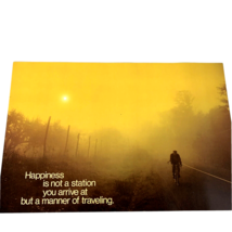 Poster 2518 Argus Communications Happiness Manner of Traveling Bike 1978 Vintage - £14.31 GBP