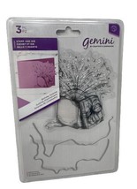 Gemini By Crafter&#39;s Companion - Birthday Surprise - 3 Pc Stamp And Die - £9.61 GBP