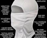 WINTER SNOW CAMOUFLAGE WHITE OUT LIGHTWEIGHT COLD WEATHER BALACLAVA GAIT... - $19.79