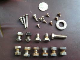 7VV70 Stainless Steel Hardware Assortment, Over 175 Grams, 30 Pcs, Good Cond - £3.18 GBP